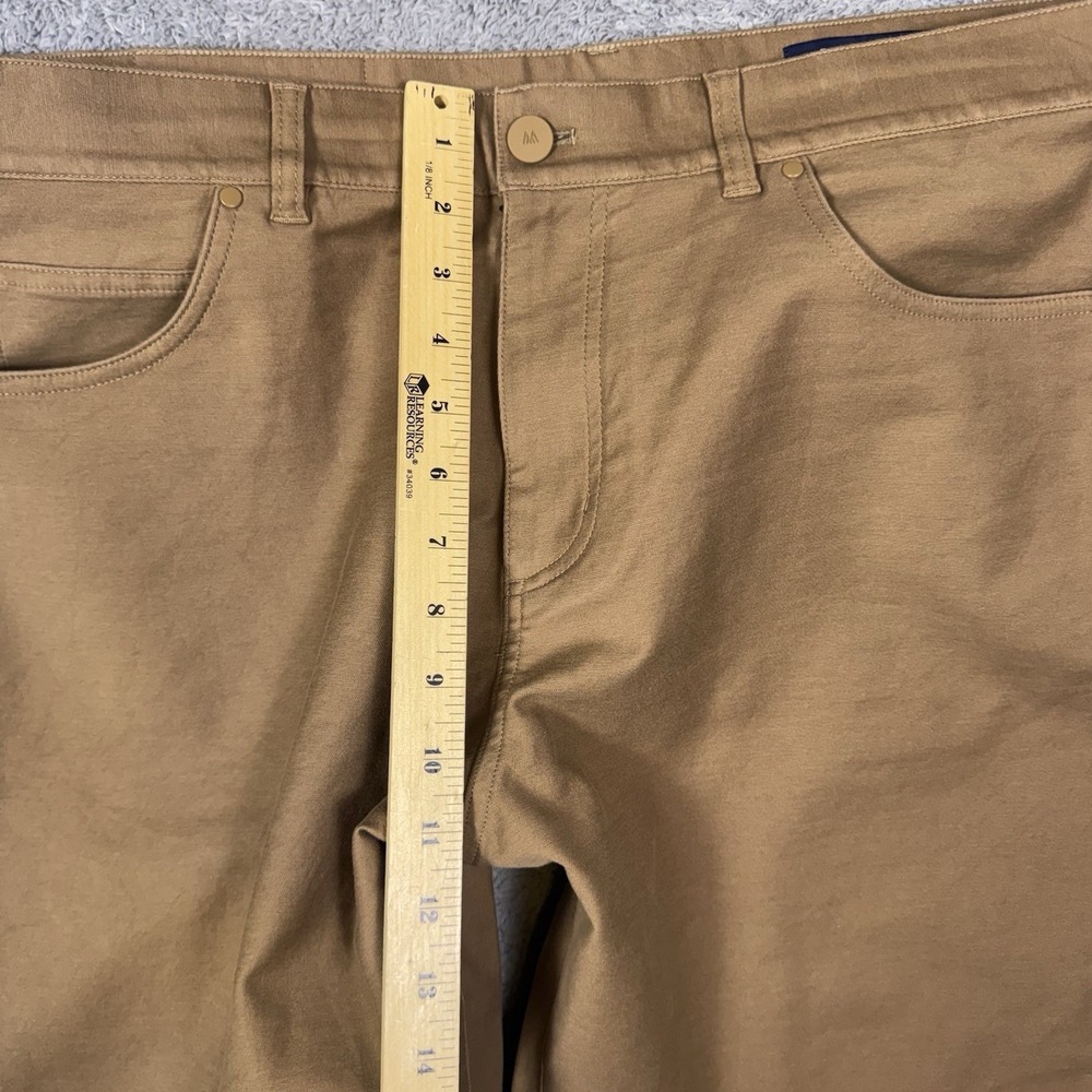 Mizzen + Main Pants Mens 38x31 Mayfield 5 Pocket Mocha Brushed Twill $168 - Picture 11 of 16
